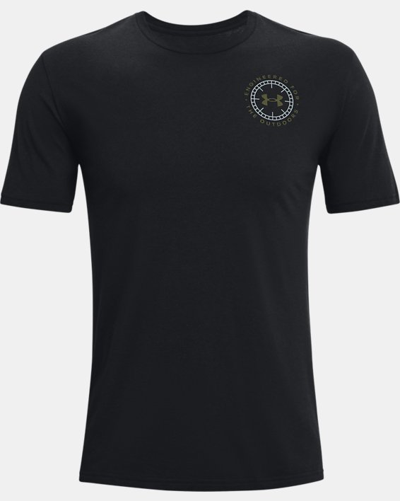 Men's UA Engineered Compass T-Shirt, Black, pdpMainDesktop image number 4